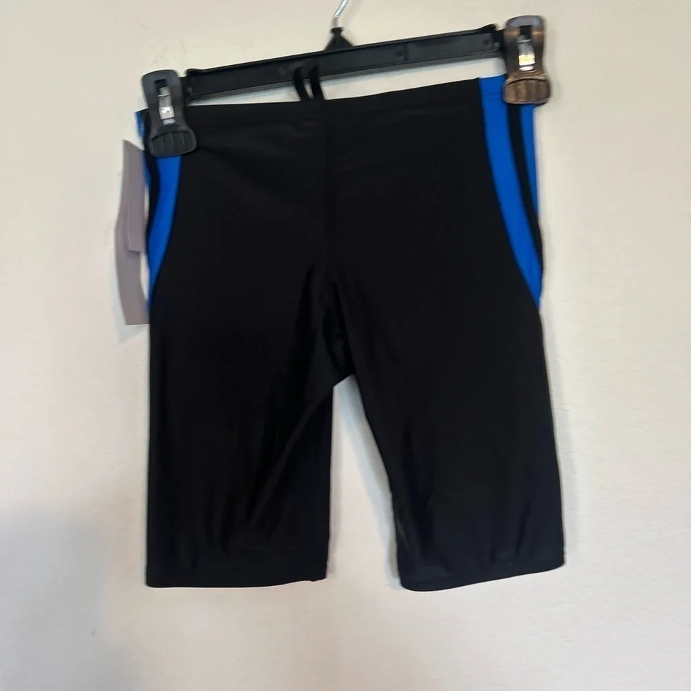 NWT The Finals Men's Black and Blue Swim Jammers Size 28